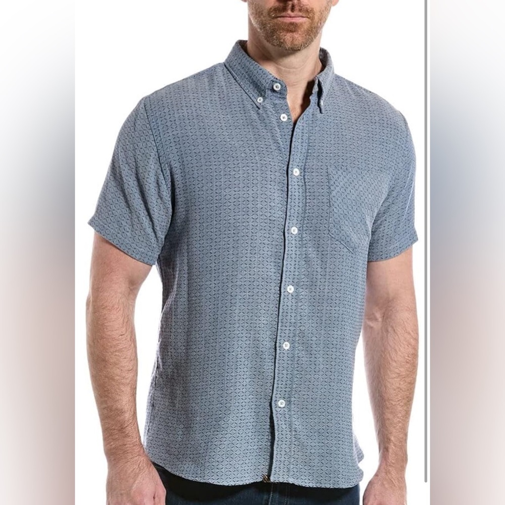 Billy Reid Men's Tuscumbia Shirt, XL